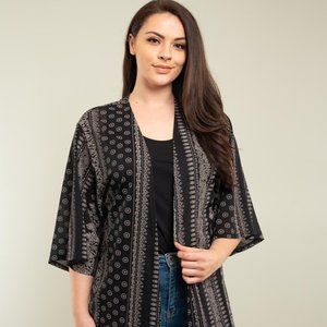 New Junior's Boutique Black paisley cardigan